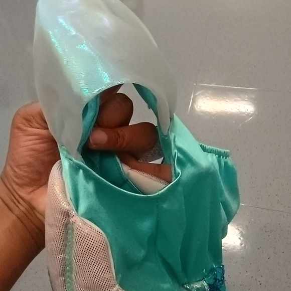 GILLIANS CLOSET Sparkling SEQUINS Green Blue Mermaid Costume for Kids Size 5-6 - Picture 10 of 16